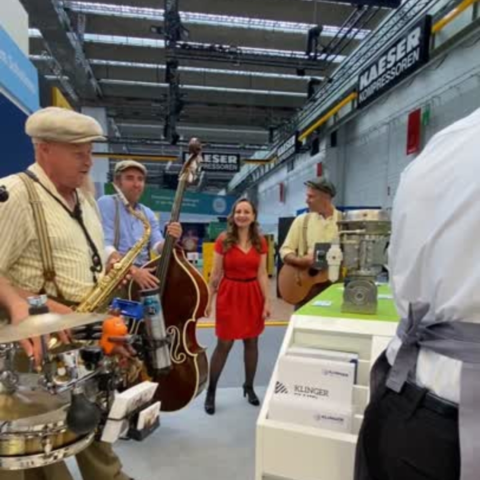 Achema KLINGER Messe Musikgruppe FLOW THE KITCHEN 12.06.24