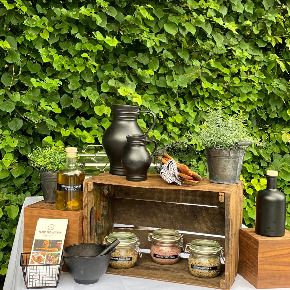 Börse Stuttgart Le Panther Sommerfest Dekoration Salze FLOW THE KITCHEN