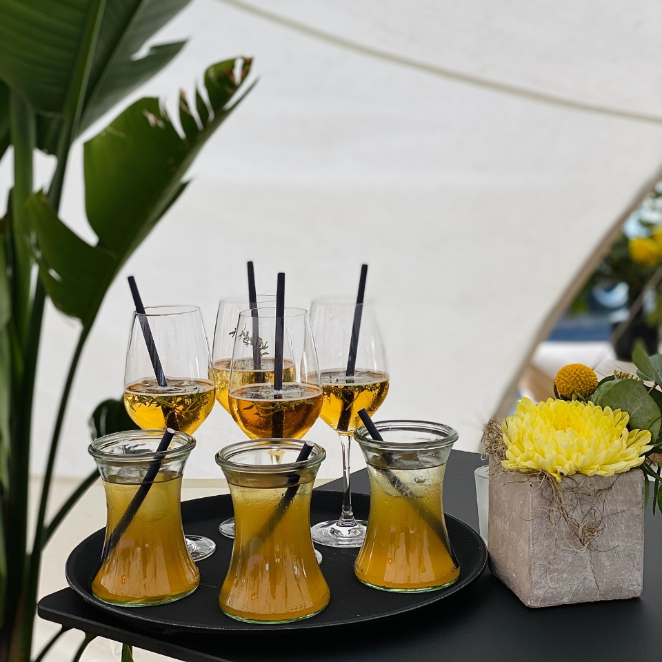 EY Klassikstadt Sommerfest Drinks Wein Aperitif FLOW THE KITCHEN