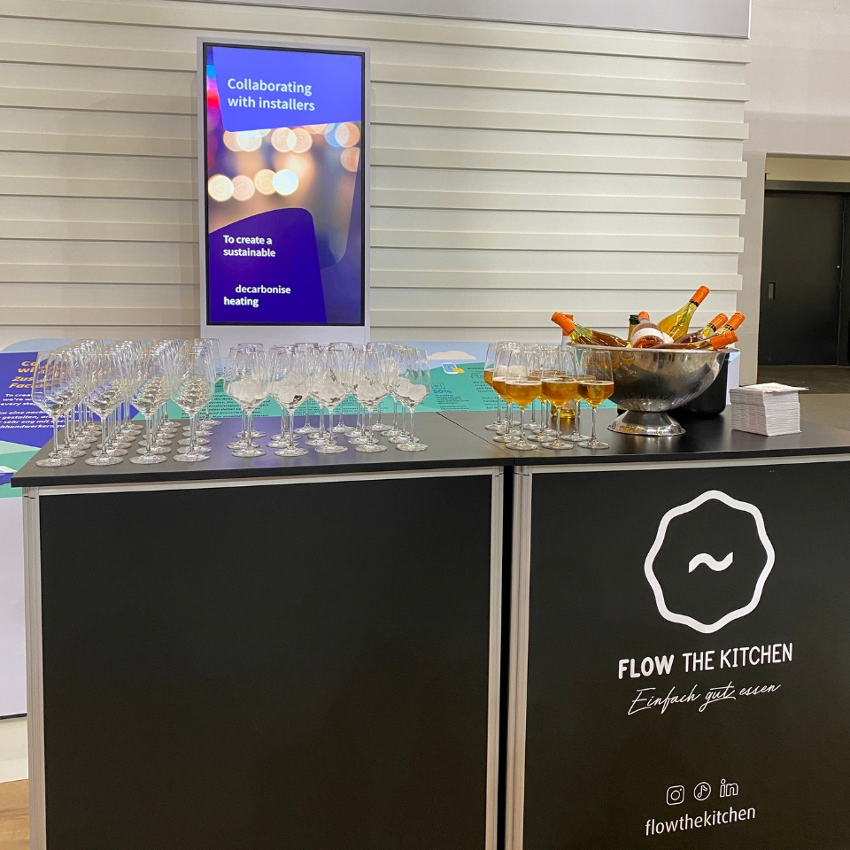 ISH Messe Brötje Remeha Baxi Bar FLOW Aperitif FLOW THE KITCHEN