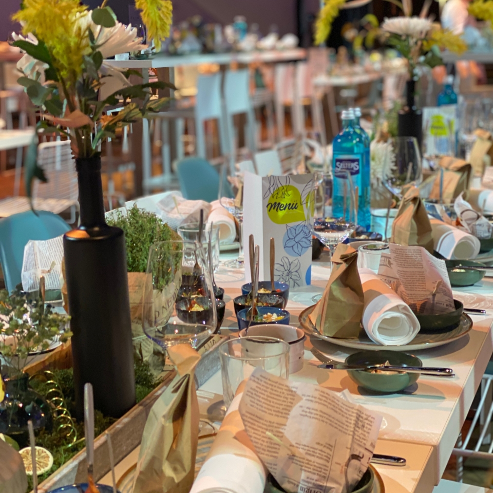 Tecis/ Swiss Life Galadinner Tischdeko FLOW THE KITCHEN