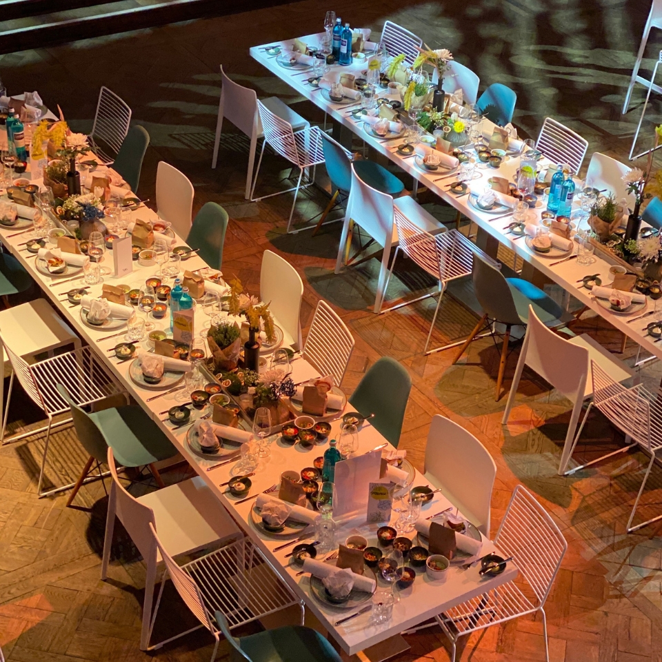 Tecis/ Swiss Life Galadinner Tische FLOW THE KITCHEN