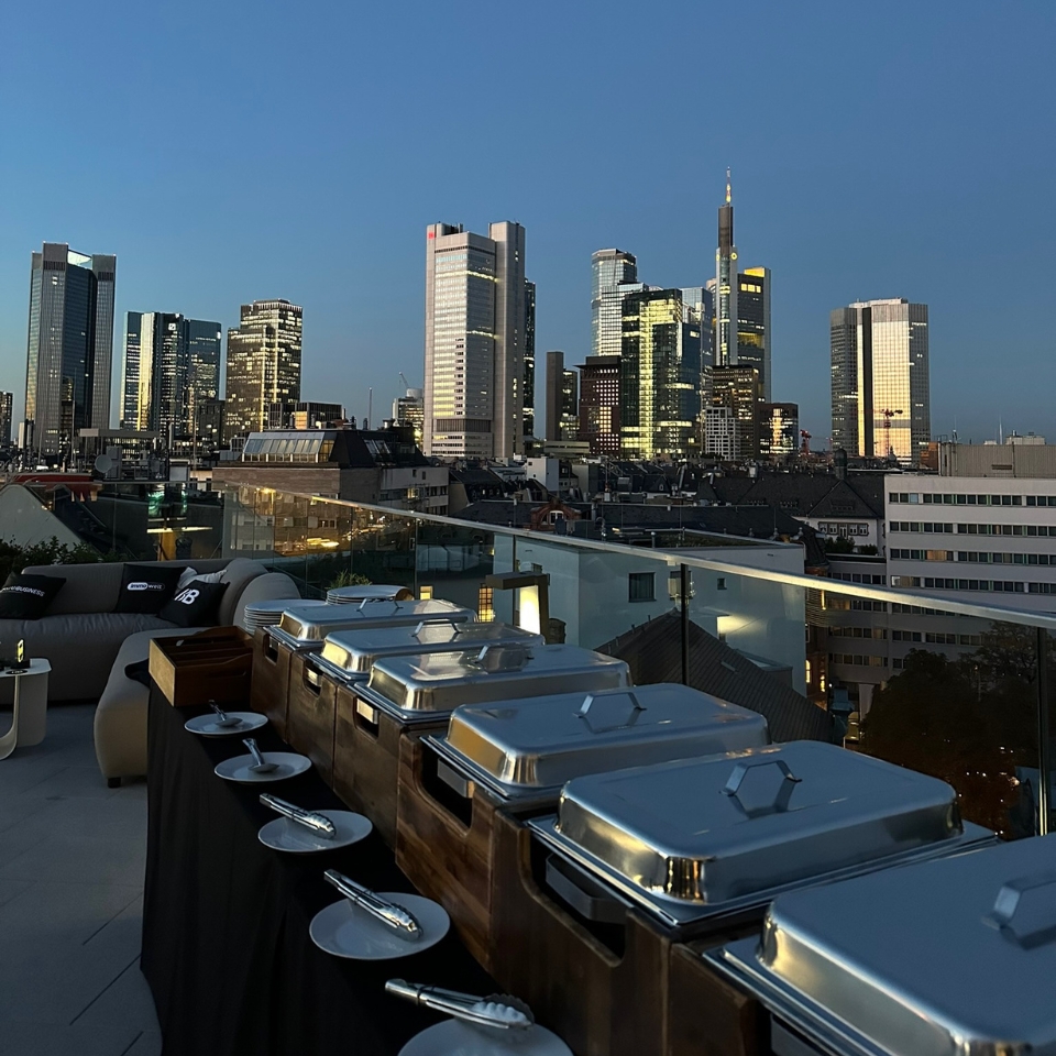 Immowelt BBQ Event im Place to be Frankfurt Rooftop FLOW THE KITCHEN