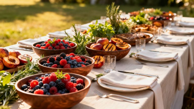 Beeren, Steinobst, Kräuter: Was im Sommer auf den Eventteller gehört